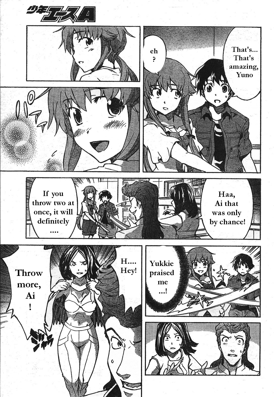 Mirai Nikki Chapter 29 page 9 - Chapter 29: Dance of Fresh Blood