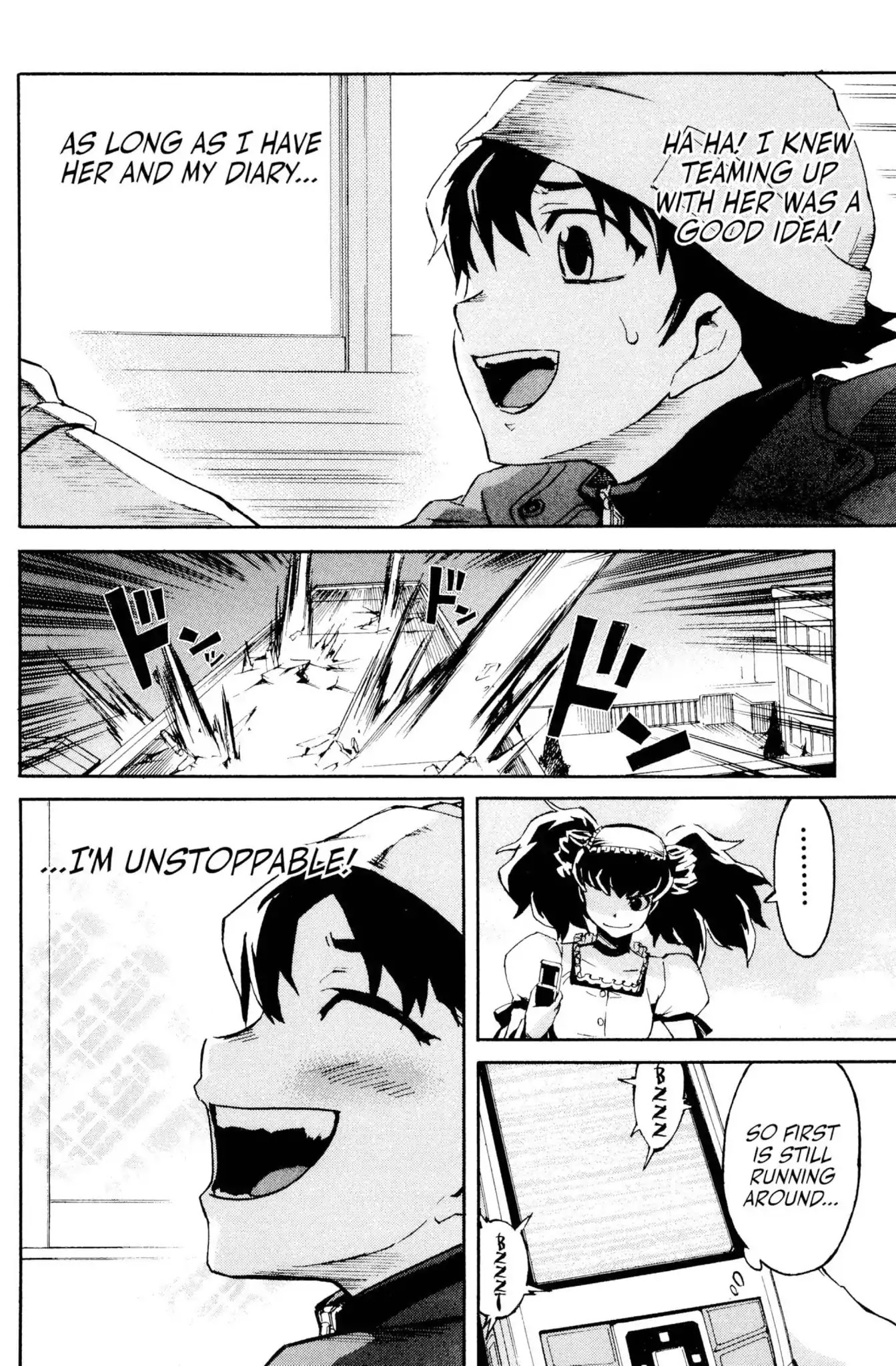 Mirai Nikki Chapter 3 page 10 - Chapter 3: Vol.1 Diary 3: Heart Bomb