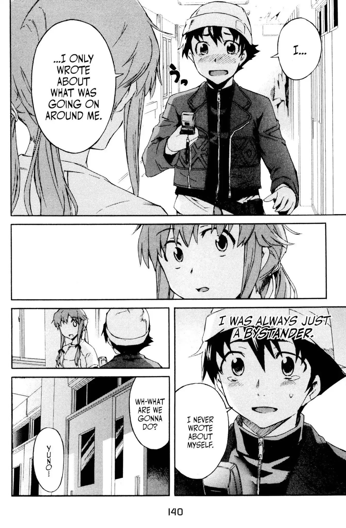 Mirai Nikki Chapter 3 page 14 - Chapter 3: Vol.1 Diary 3: Heart Bomb