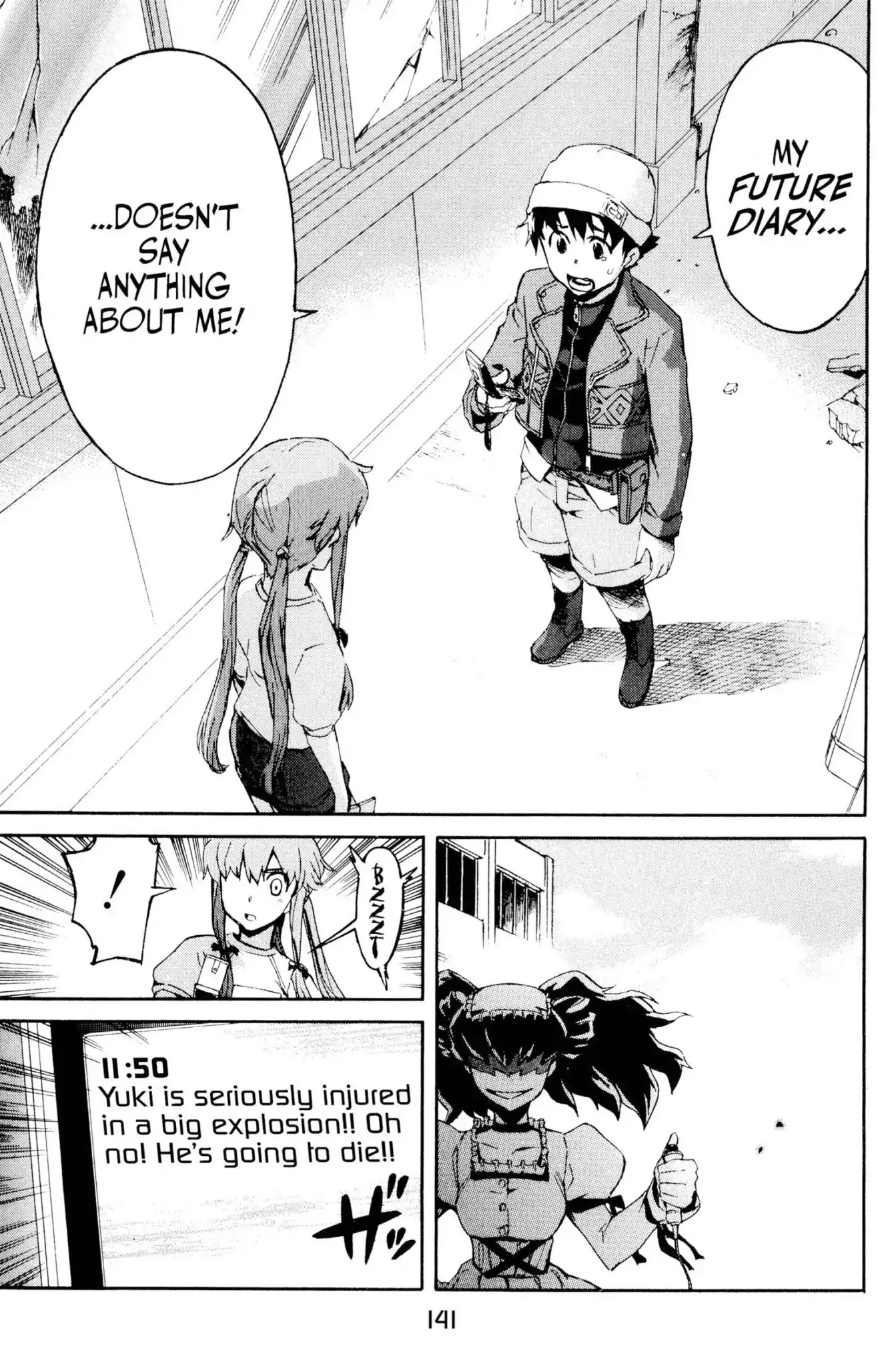 Mirai Nikki Chapter 3 page 15 - Chapter 3: Vol.1 Diary 3: Heart Bomb