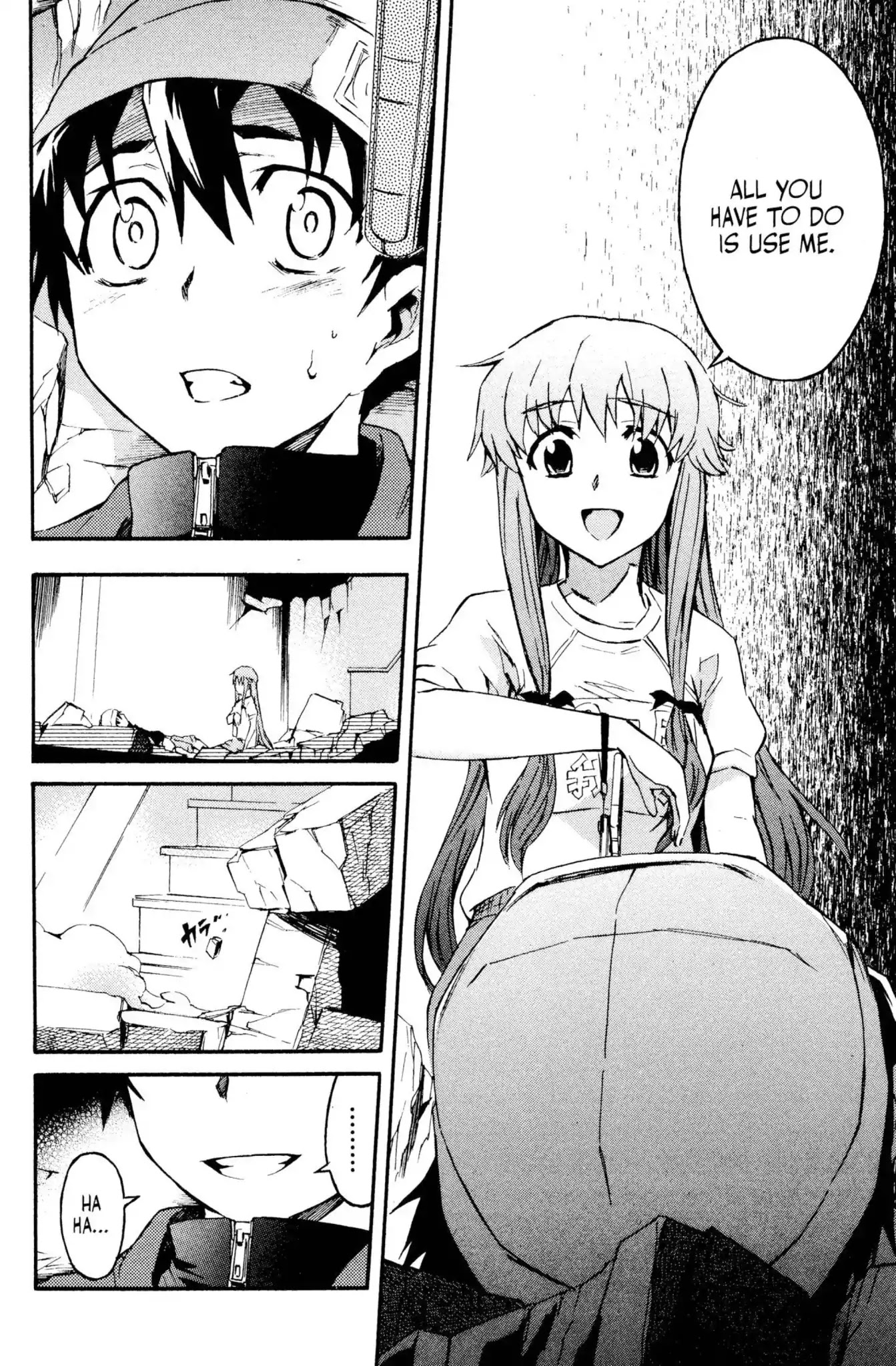 Mirai Nikki Chapter 3 page 20 - Chapter 3: Vol.1 Diary 3: Heart Bomb