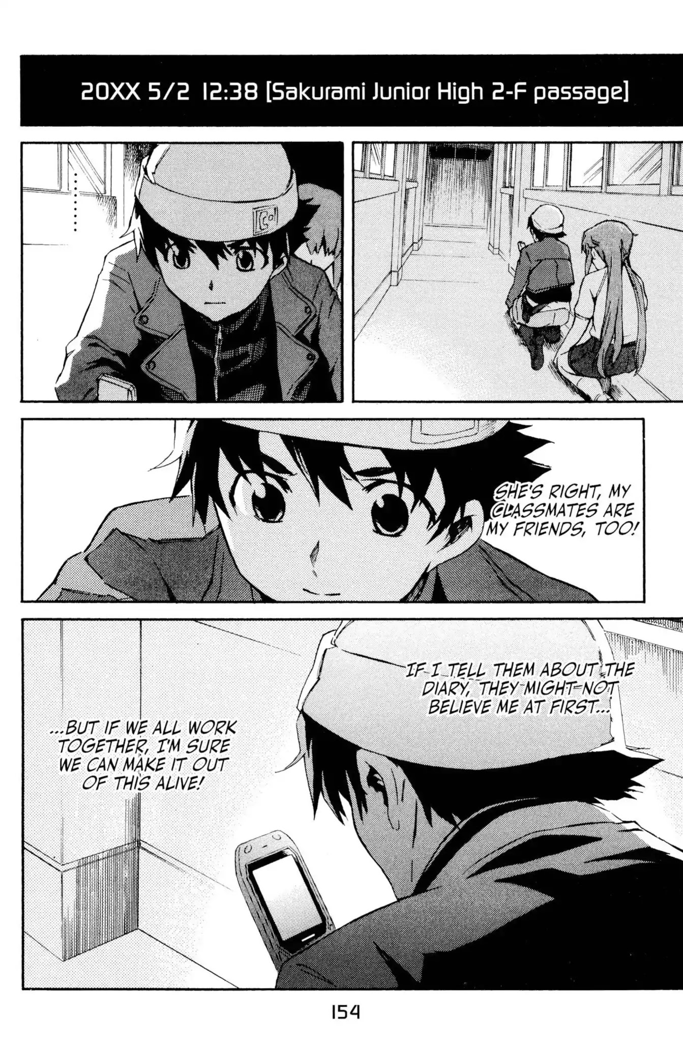 Mirai Nikki Chapter 3 page 28 - Chapter 3: Vol.1 Diary 3: Heart Bomb