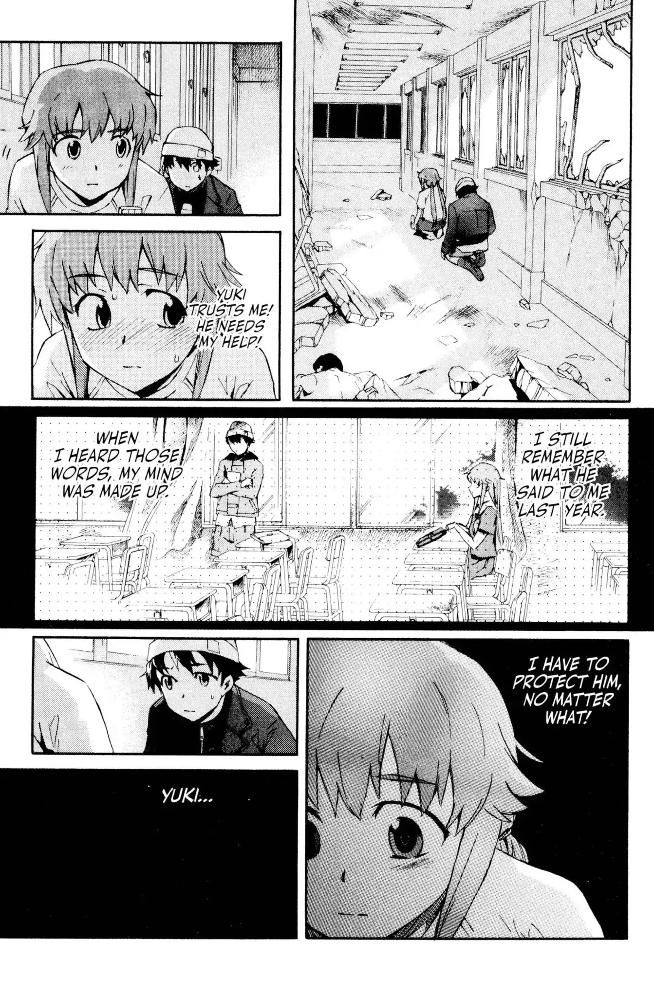 Mirai Nikki Chapter 3 page 3 - Chapter 3: Vol.1 Diary 3: Heart Bomb