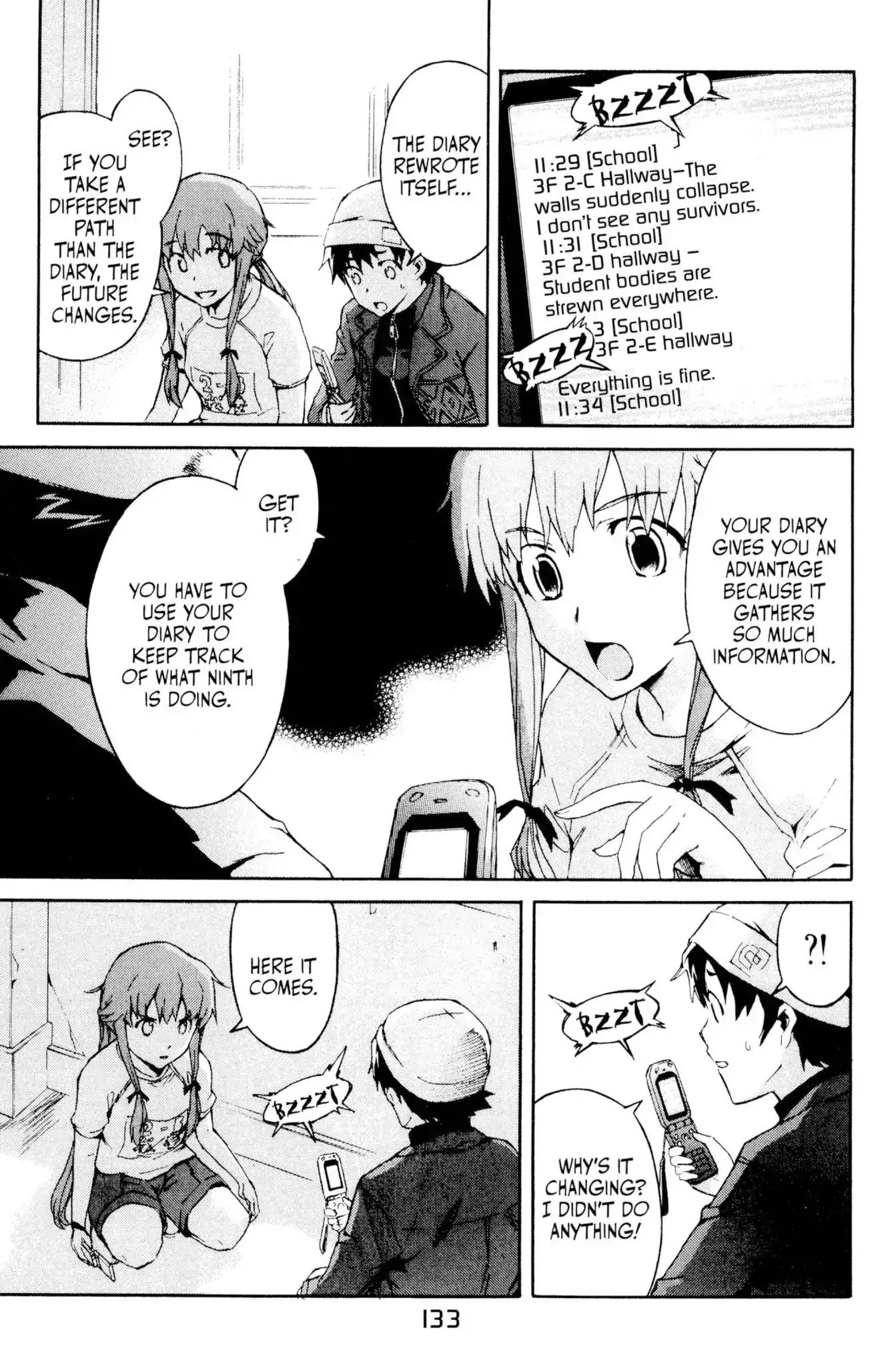 Mirai Nikki Chapter 3 page 7 - Chapter 3: Vol.1 Diary 3: Heart Bomb