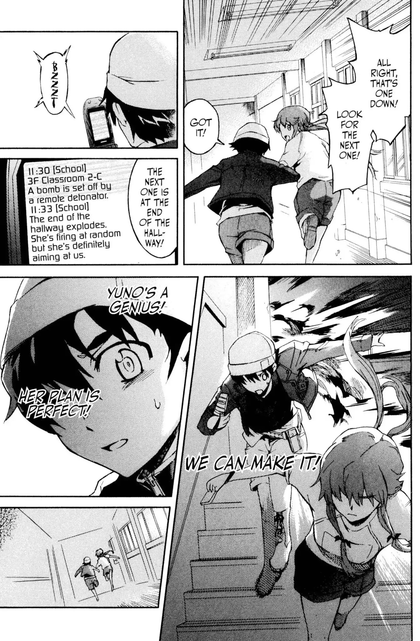 Mirai Nikki Chapter 3 page 9 - Chapter 3: Vol.1 Diary 3: Heart Bomb
