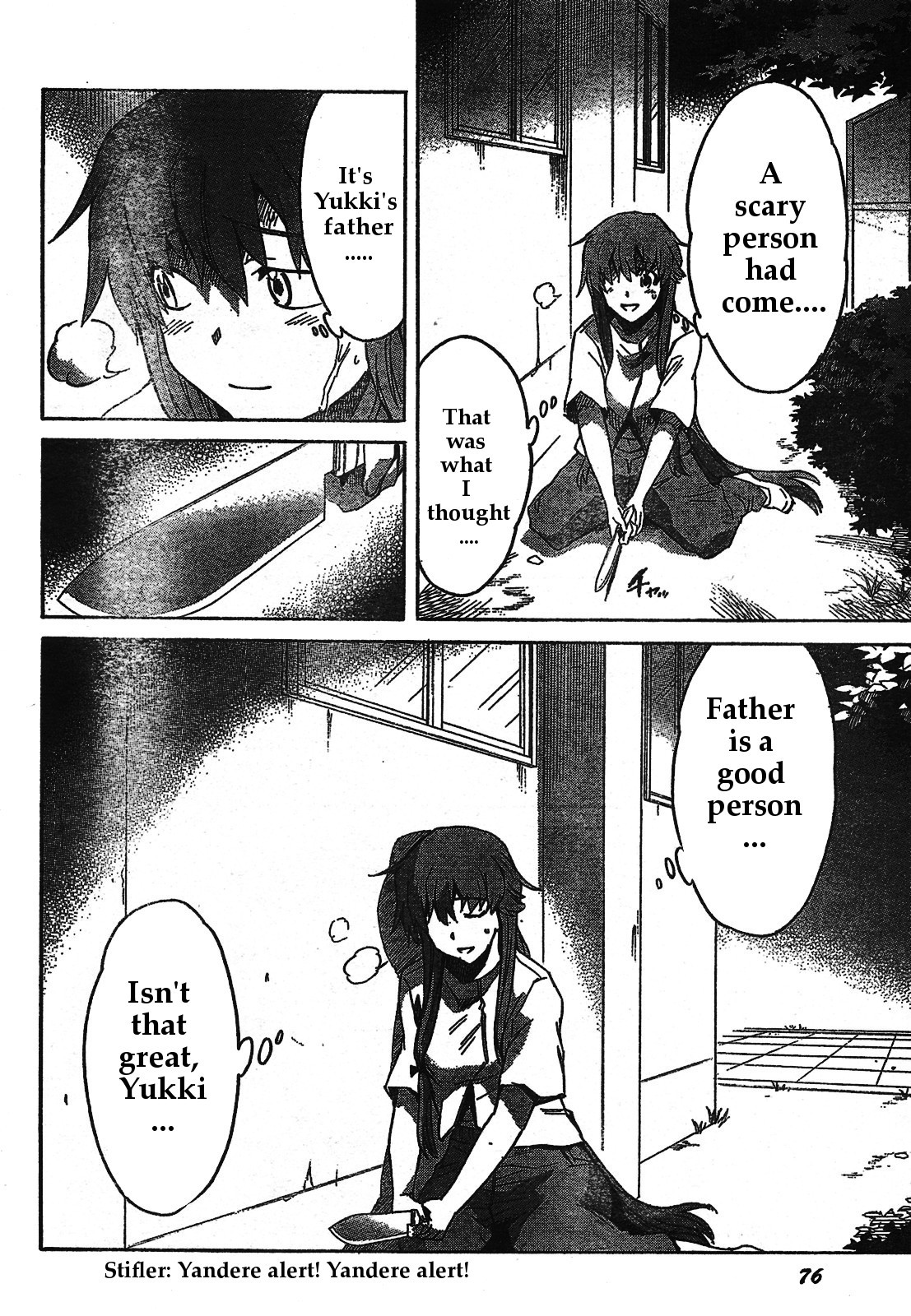 Mirai Nikki Chapter 30 page 21 - Chapter 30: Family Lies