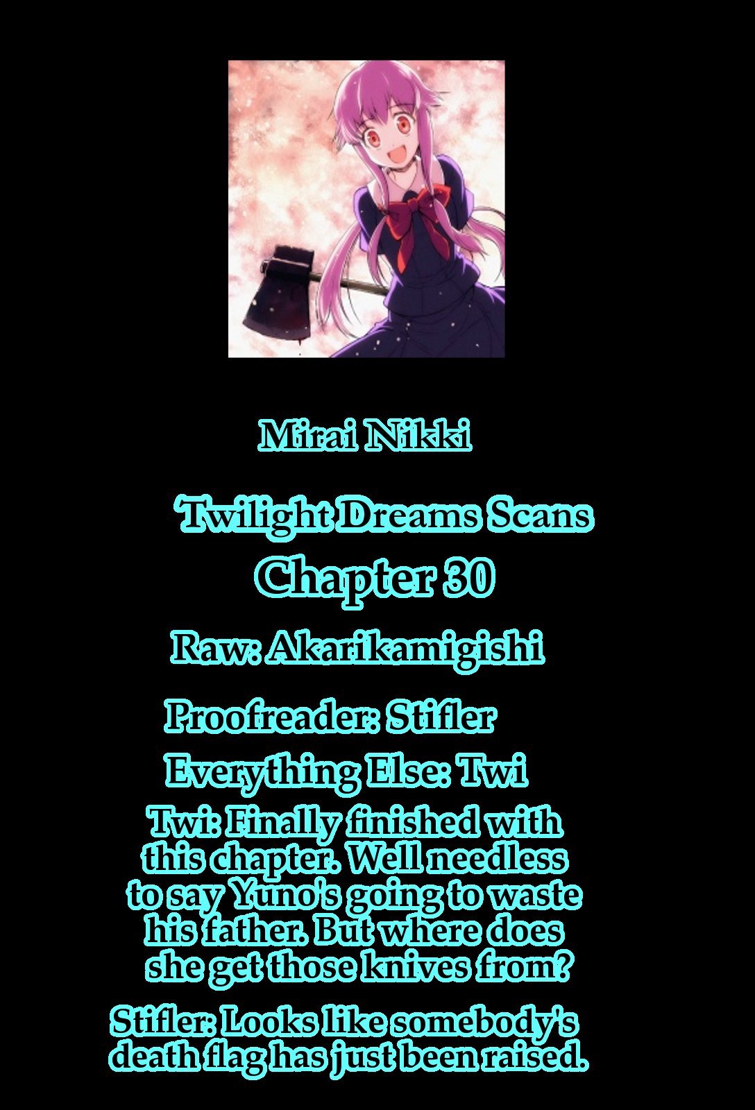 Mirai Nikki Chapter 30 page 34 - Chapter 30: Family Lies