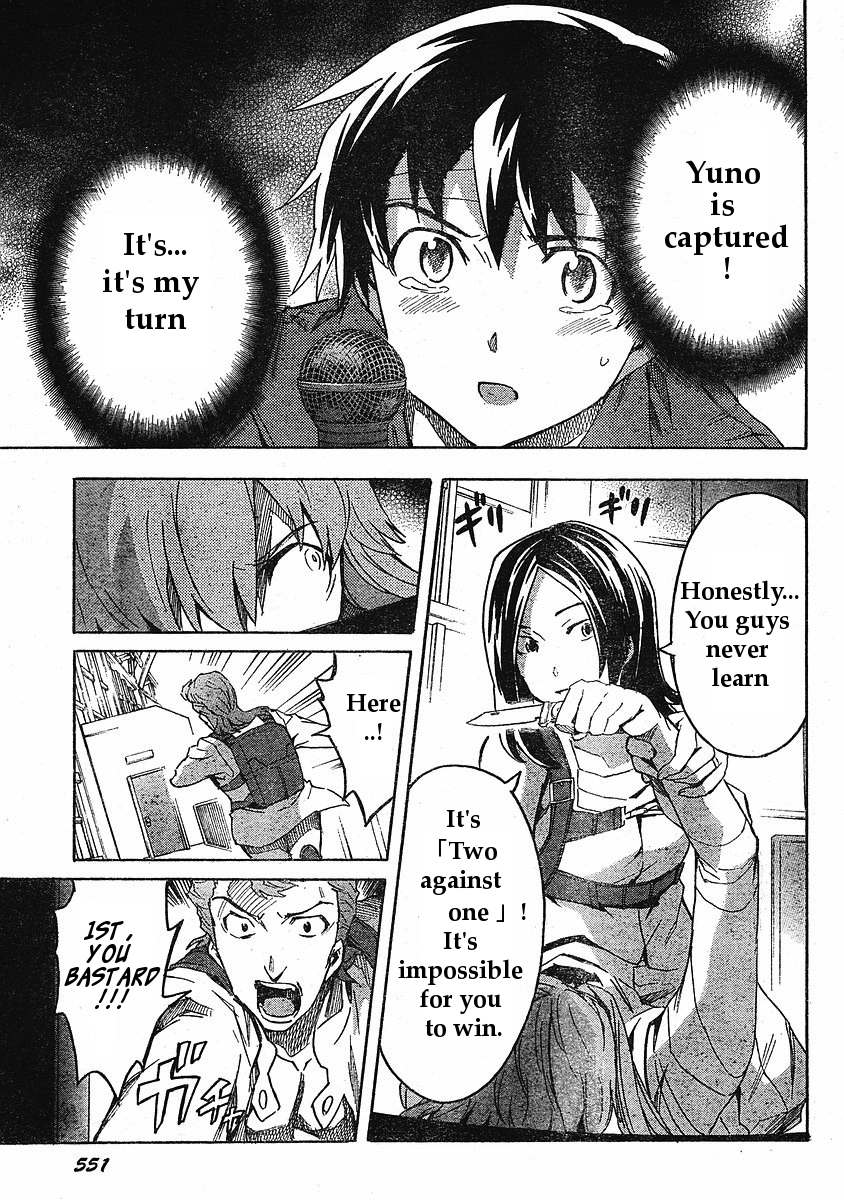 Mirai Nikki Chapter 32 page 24 - Chapter 32: Boy and Girl Revolution