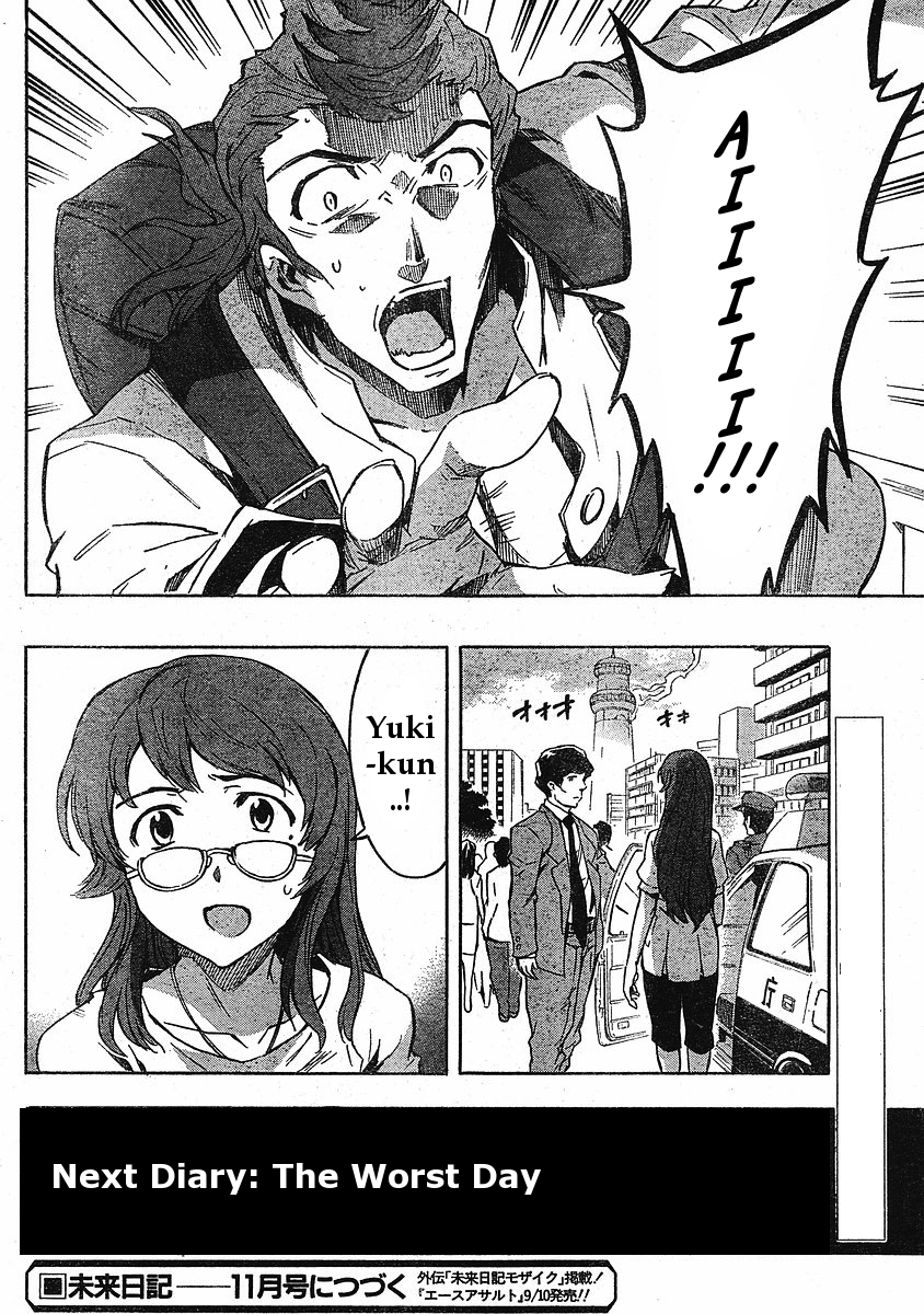 Mirai Nikki Chapter 32 page 34 - Chapter 32: Boy and Girl Revolution
