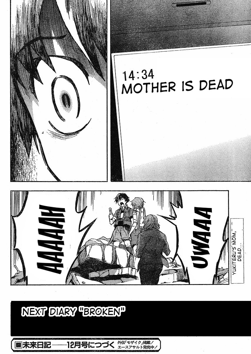 Mirai Nikki Chapter 33 page 34 - Chapter 33: The Worst Today