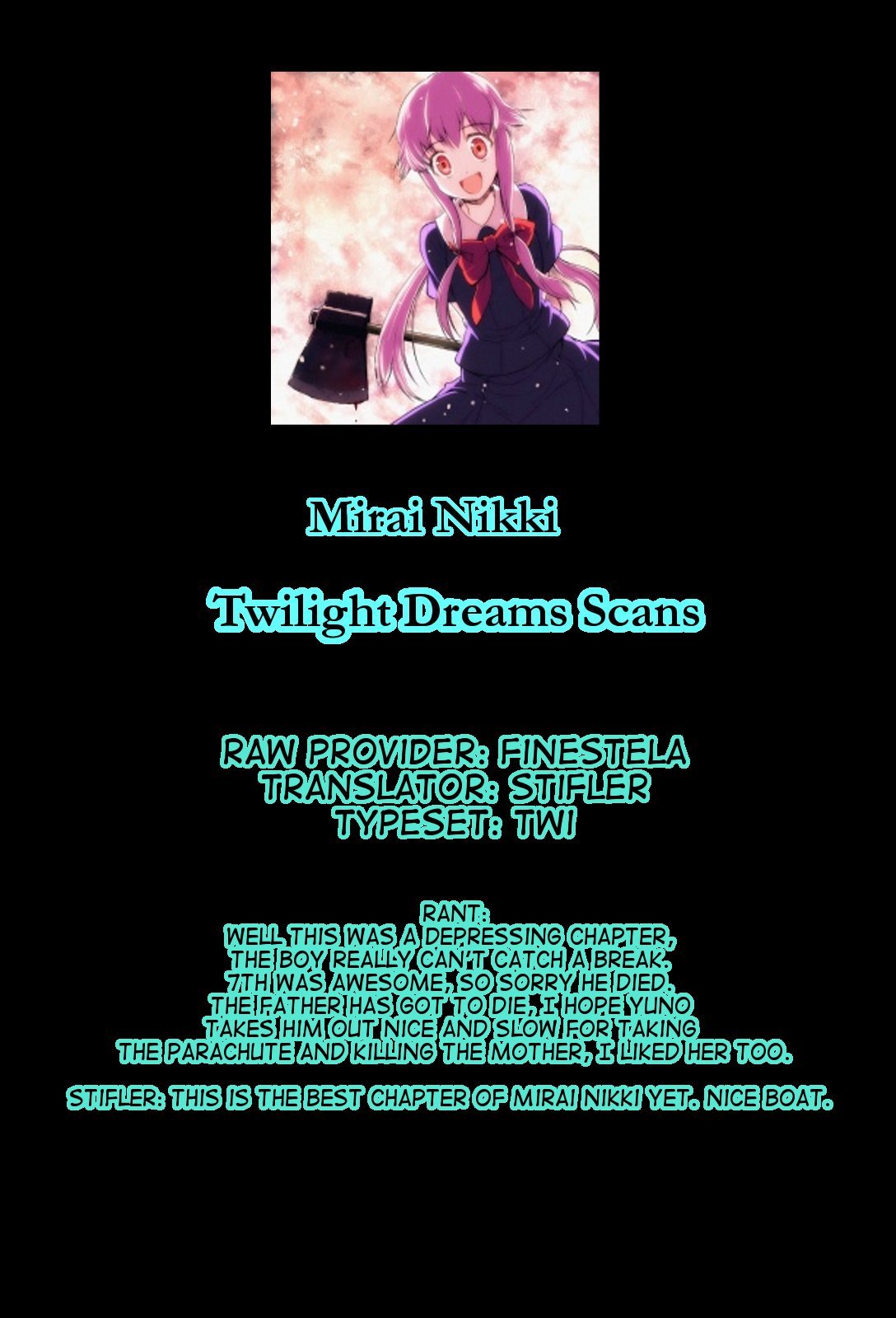 Mirai Nikki Chapter 33 page 35 - Chapter 33: The Worst Today