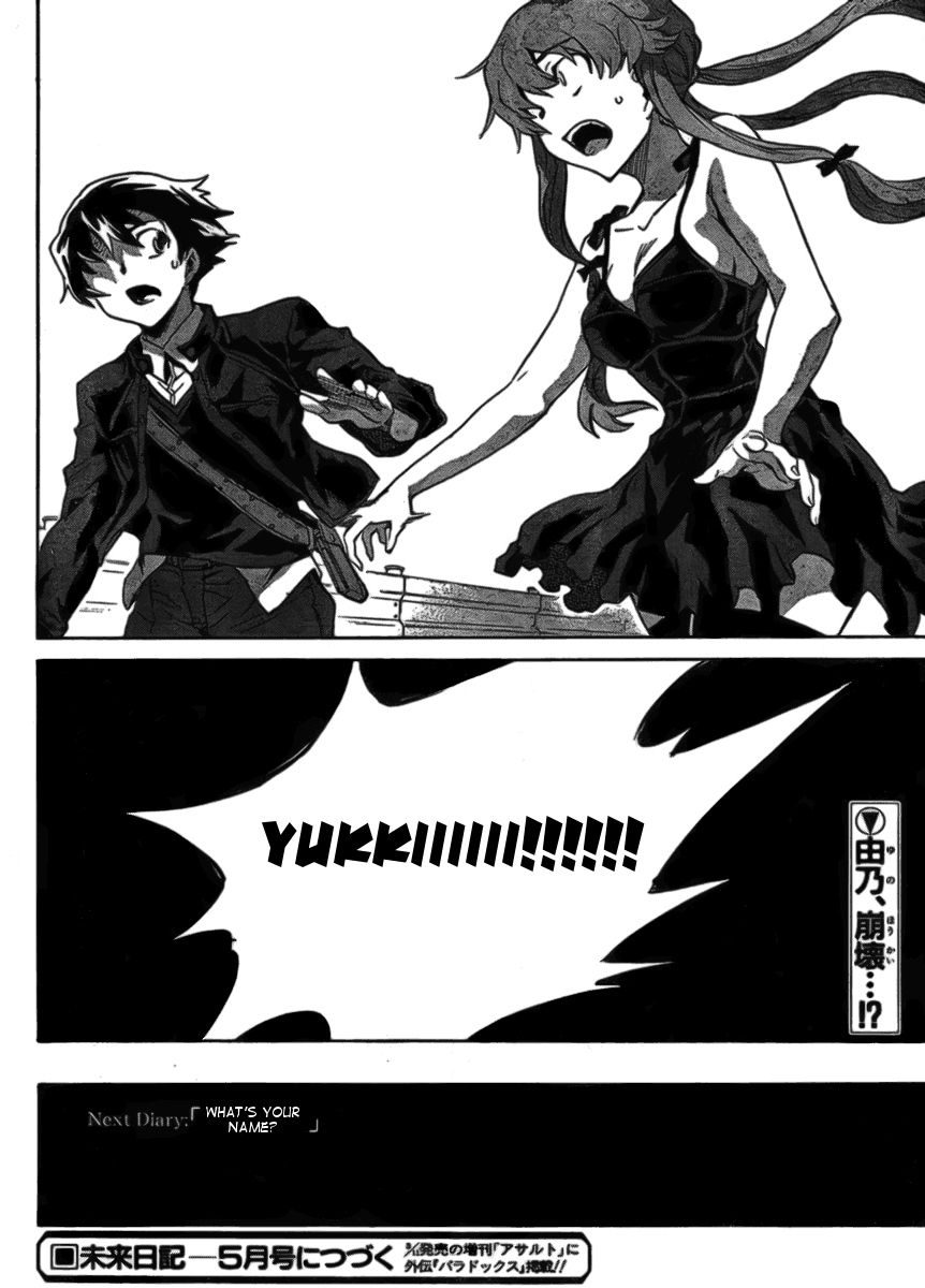 Mirai Nikki Chapter 38 page 37 - Chapter 38: D.N.A.