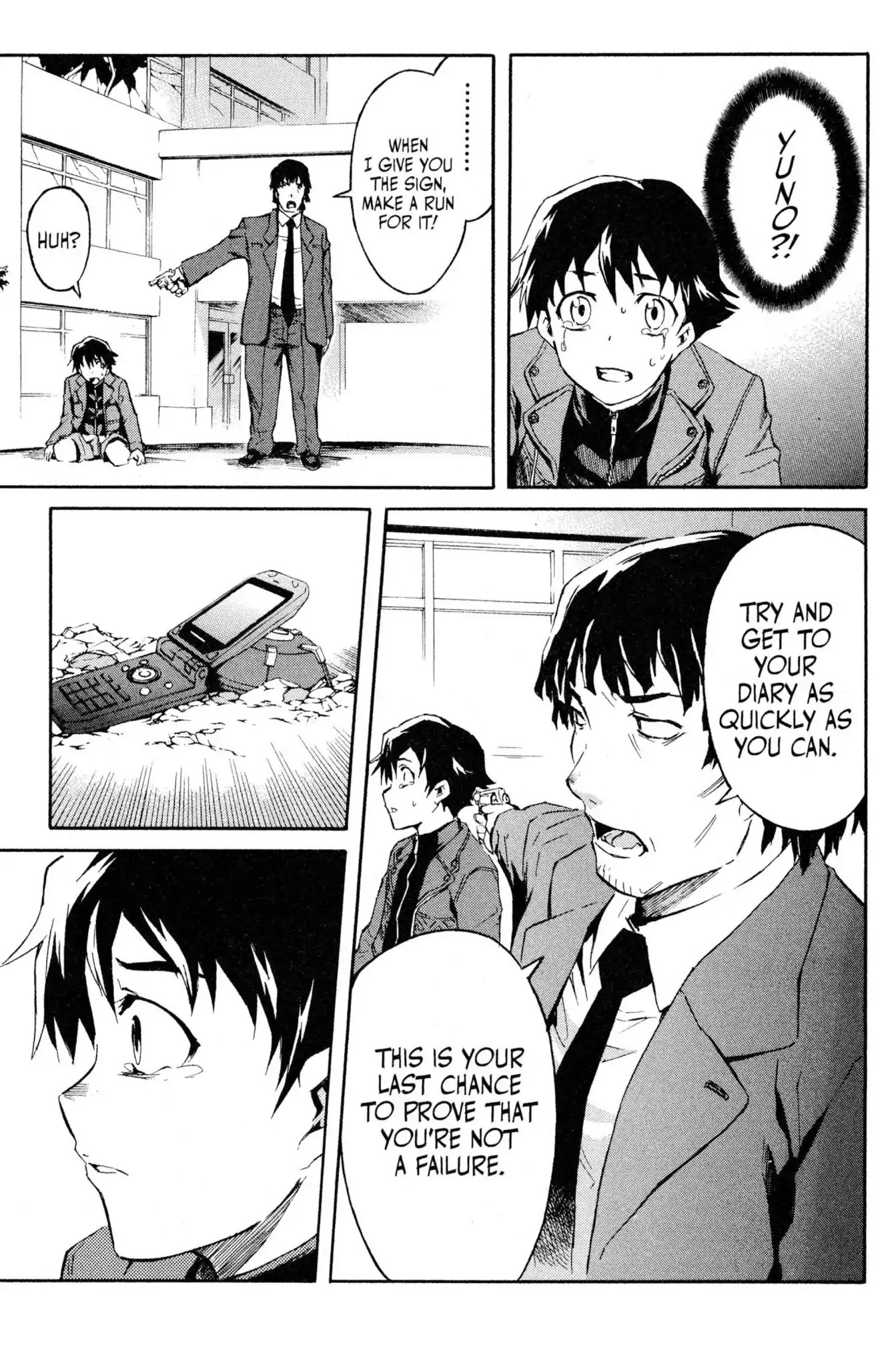 Mirai Nikki Chapter 4 page 17 - Chapter 4: Vol.1 Diary 4: Birth of the Future Alliance