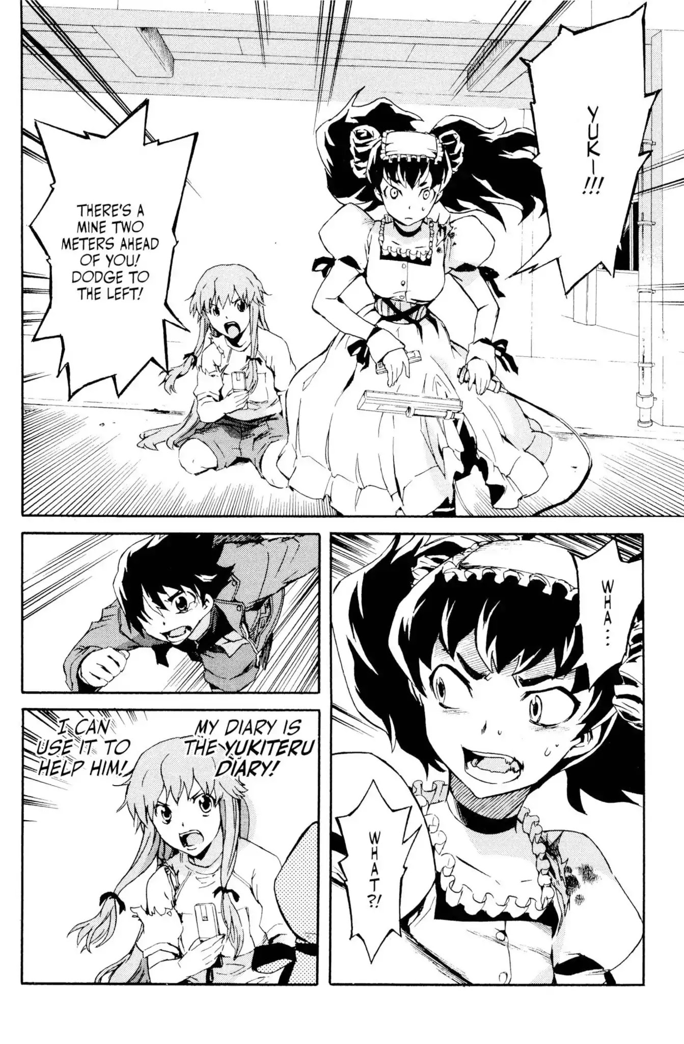 Mirai Nikki Chapter 4 page 22 - Chapter 4: Vol.1 Diary 4: Birth of the Future Alliance