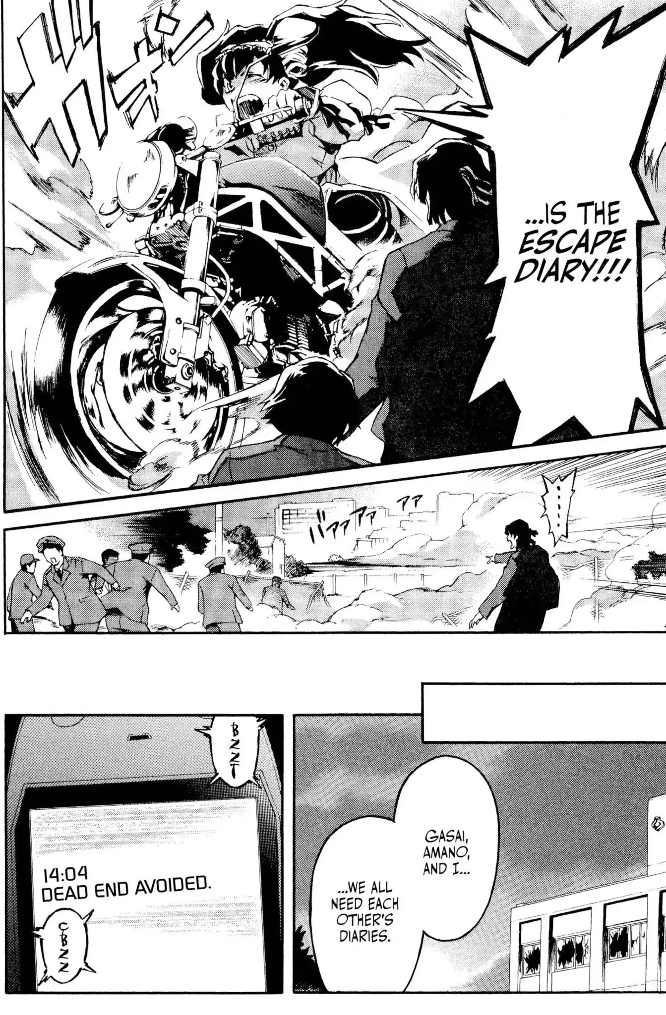 Mirai Nikki Chapter 4 page 38 - Chapter 4: Vol.1 Diary 4: Birth of the Future Alliance