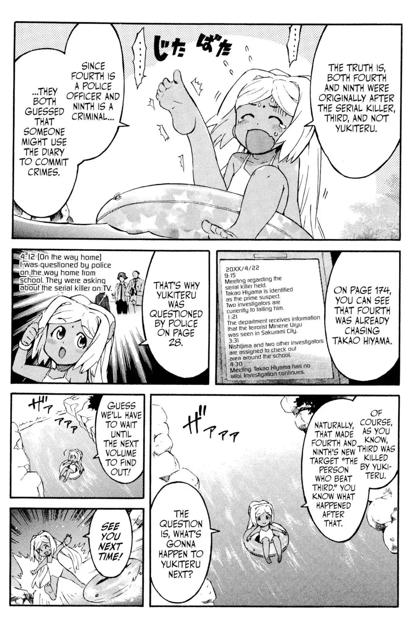 Mirai Nikki Chapter 4 page 43 - Chapter 4: Vol.1 Diary 4: Birth of the Future Alliance