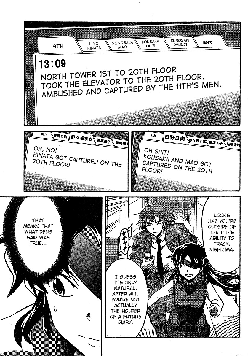 Mirai Nikki Chapter 42 page 21 - Chapter 42: Dead Zone VS Dead Zone