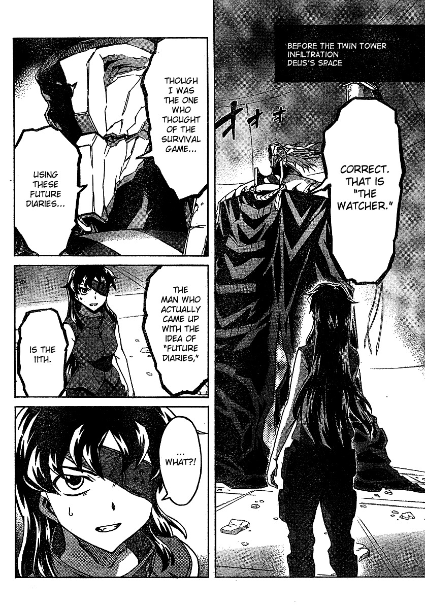 Mirai Nikki Chapter 42 page 22 - Chapter 42: Dead Zone VS Dead Zone