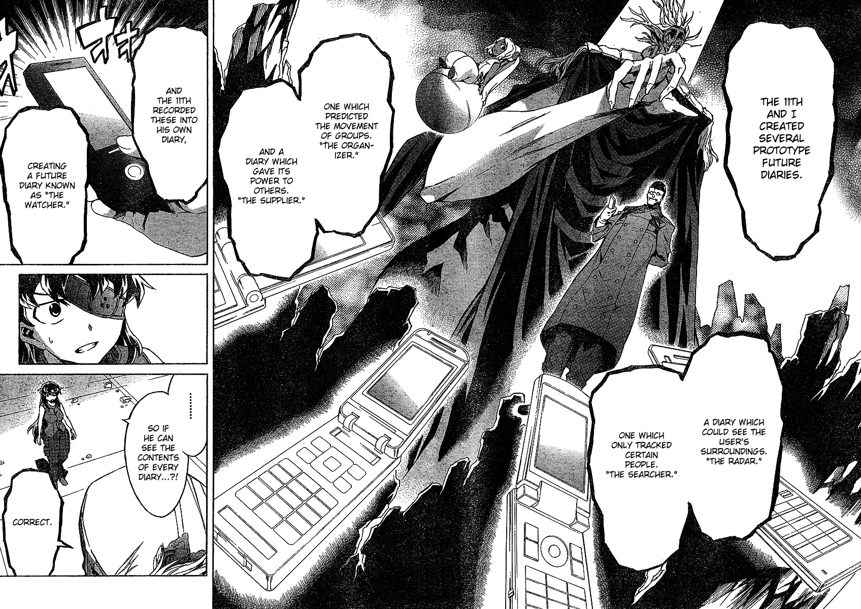 Mirai Nikki Chapter 42 page 24 - Chapter 42: Dead Zone VS Dead Zone