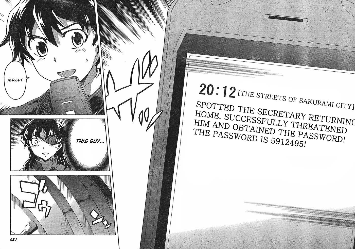 Mirai Nikki Chapter 44 page 28 - Chapter 44: The Wagatsuma Bank Twin Tower Building Branch