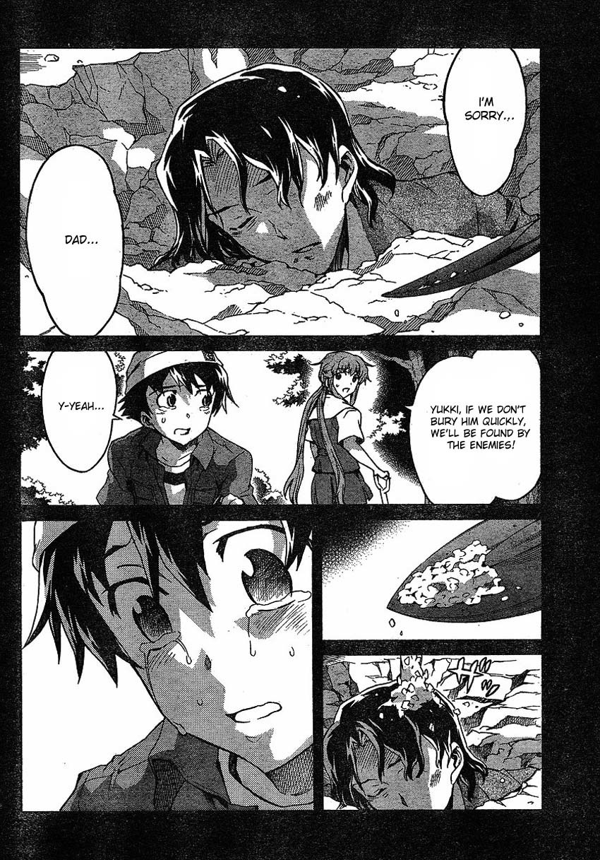 Mirai Nikki Chapter 44 page 4 - Chapter 44: The Wagatsuma Bank Twin Tower Building Branch