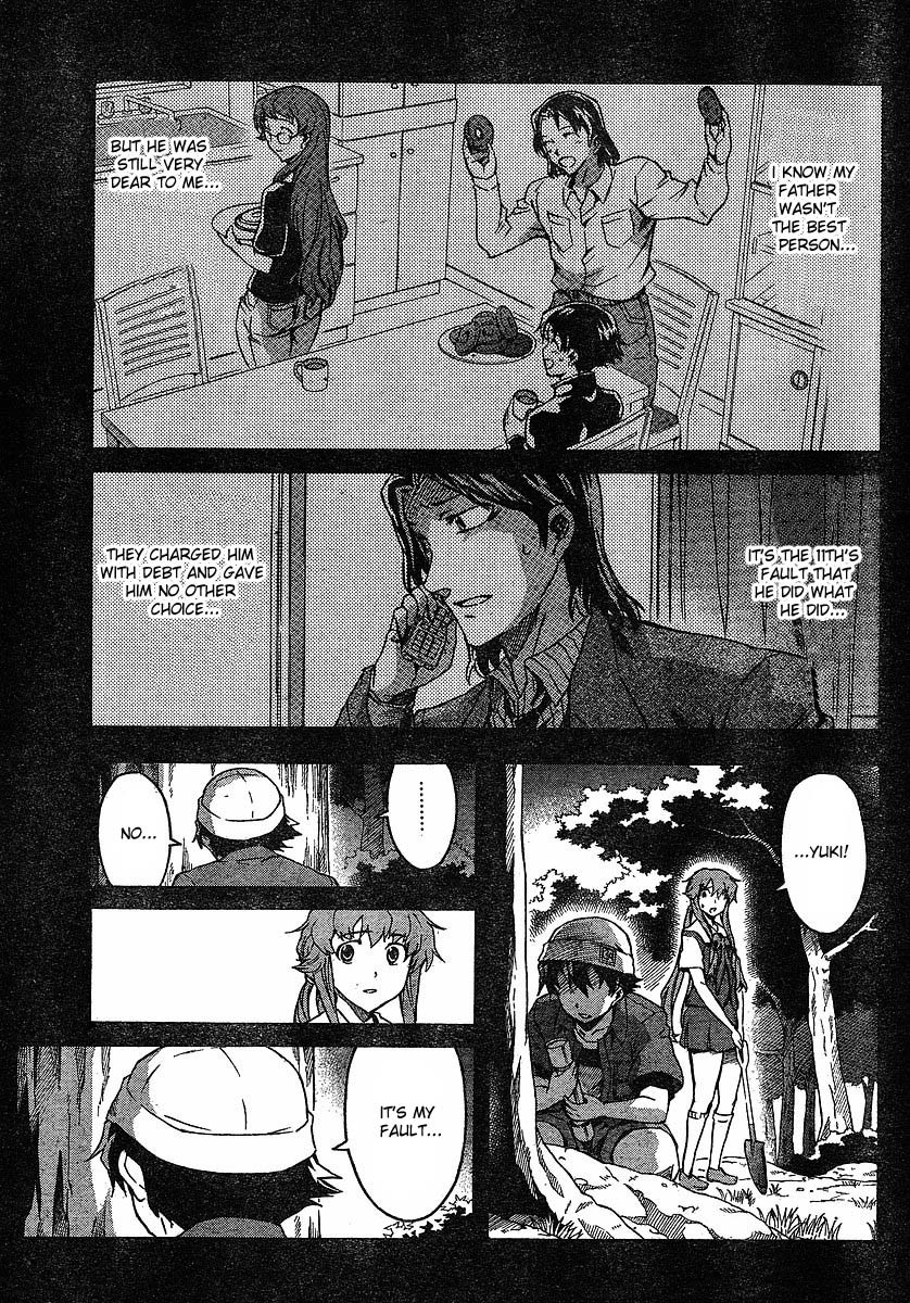 Mirai Nikki Chapter 44 page 5 - Chapter 44: The Wagatsuma Bank Twin Tower Building Branch