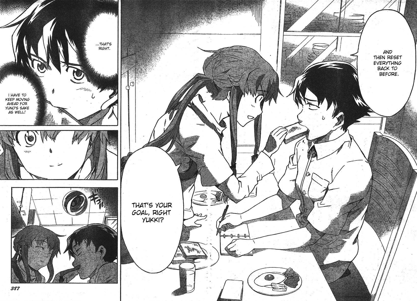 Mirai Nikki Chapter 47 page 13 - Chapter 47: All Collapse Preludes