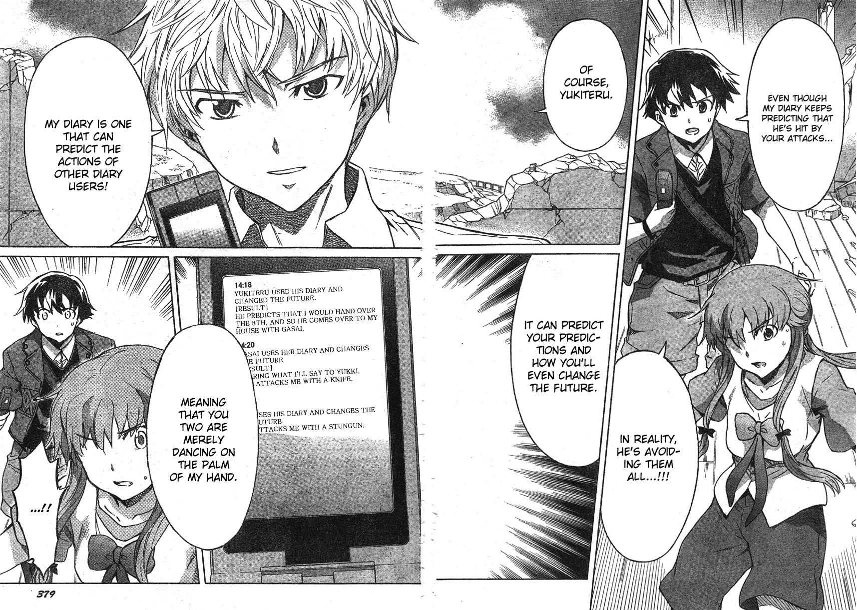 Mirai Nikki Chapter 49 page 14 - Chapter 49: Elucidation 1