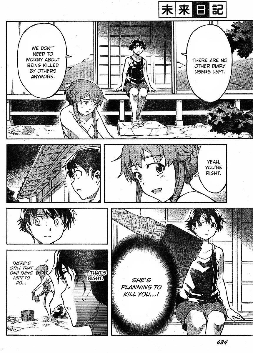 Mirai Nikki Chapter 52 page 10 - Chapter 52: Intertwined Bodies/Non-Intertwined Minds