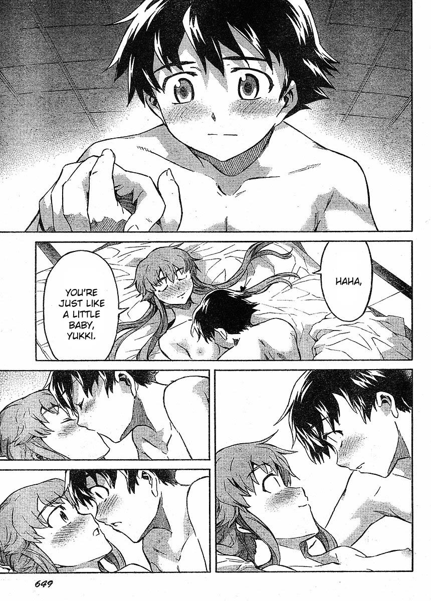 Mirai Nikki Chapter 52 page 24 - Chapter 52: Intertwined Bodies/Non-Intertwined Minds