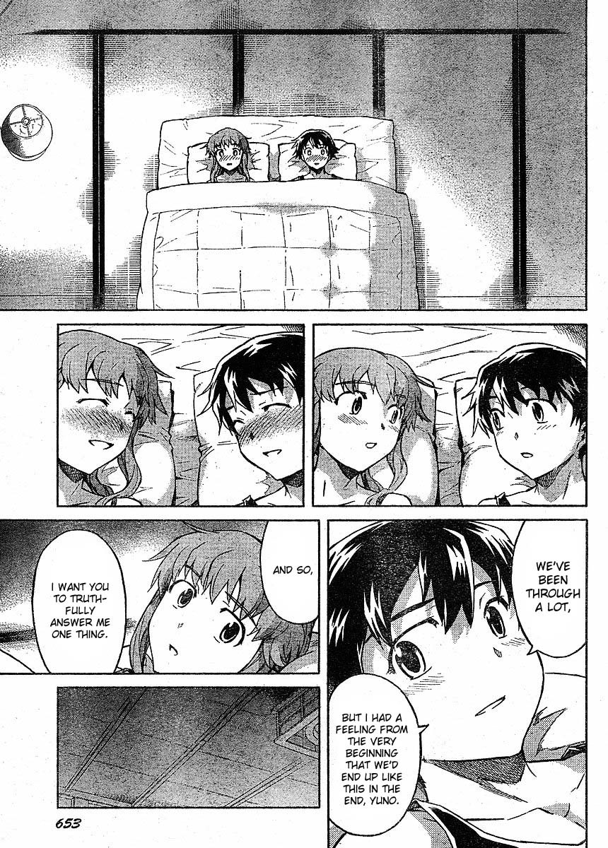 Mirai Nikki Chapter 52 page 27 - Chapter 52: Intertwined Bodies/Non-Intertwined Minds