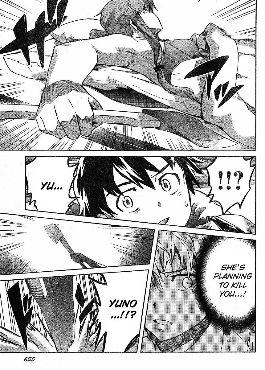Mirai Nikki Chapter 52 page 29 - Chapter 52: Intertwined Bodies/Non-Intertwined Minds