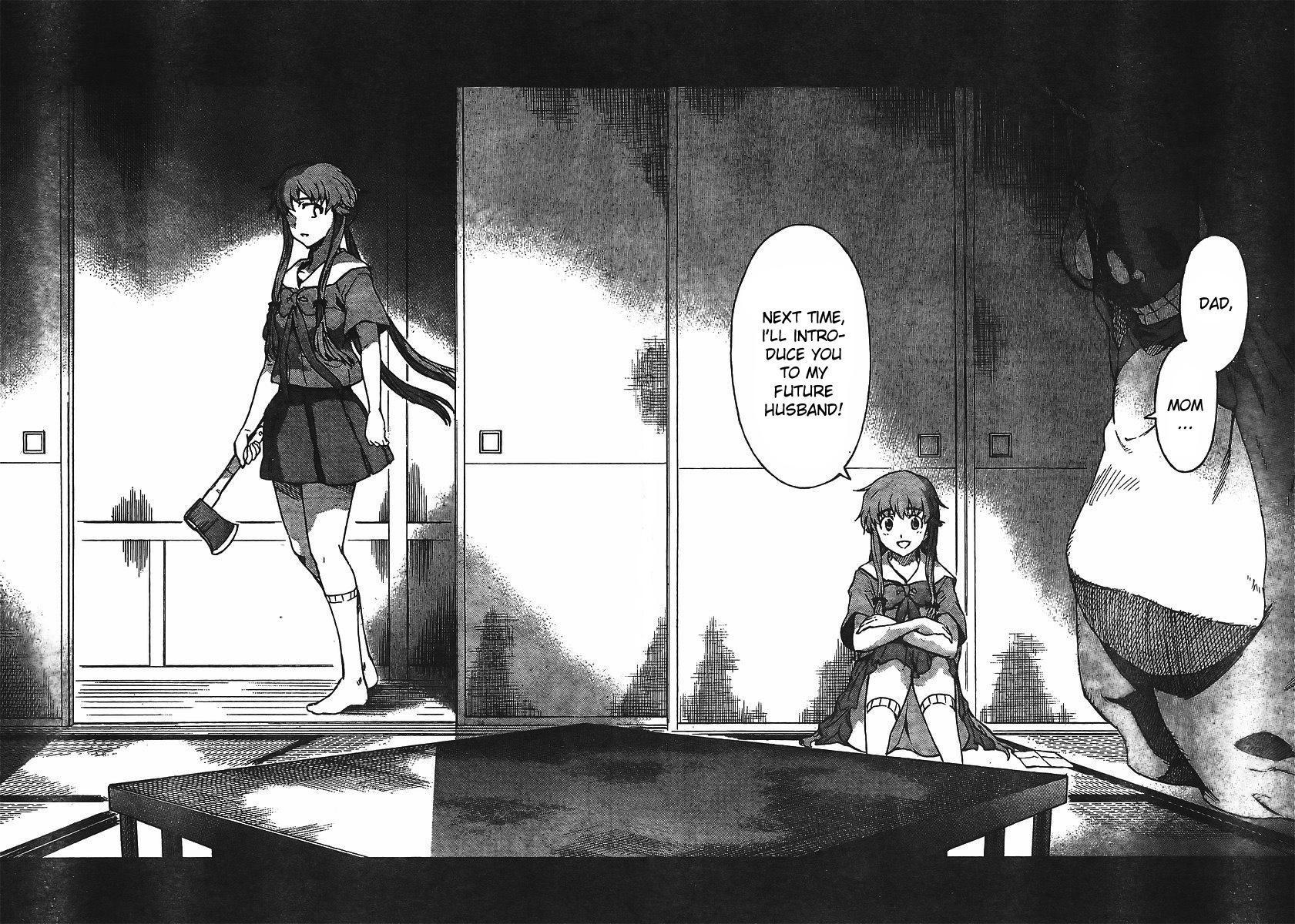 Mirai Nikki Chapter 53 page 24 - Chapter 53: Spiral/Spiral Game