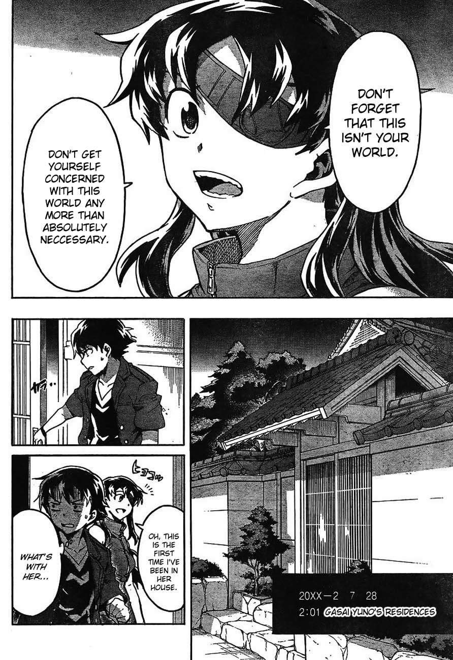 Mirai Nikki Chapter 55 page 22 - Chapter 55: Obstruction May Be Open to All