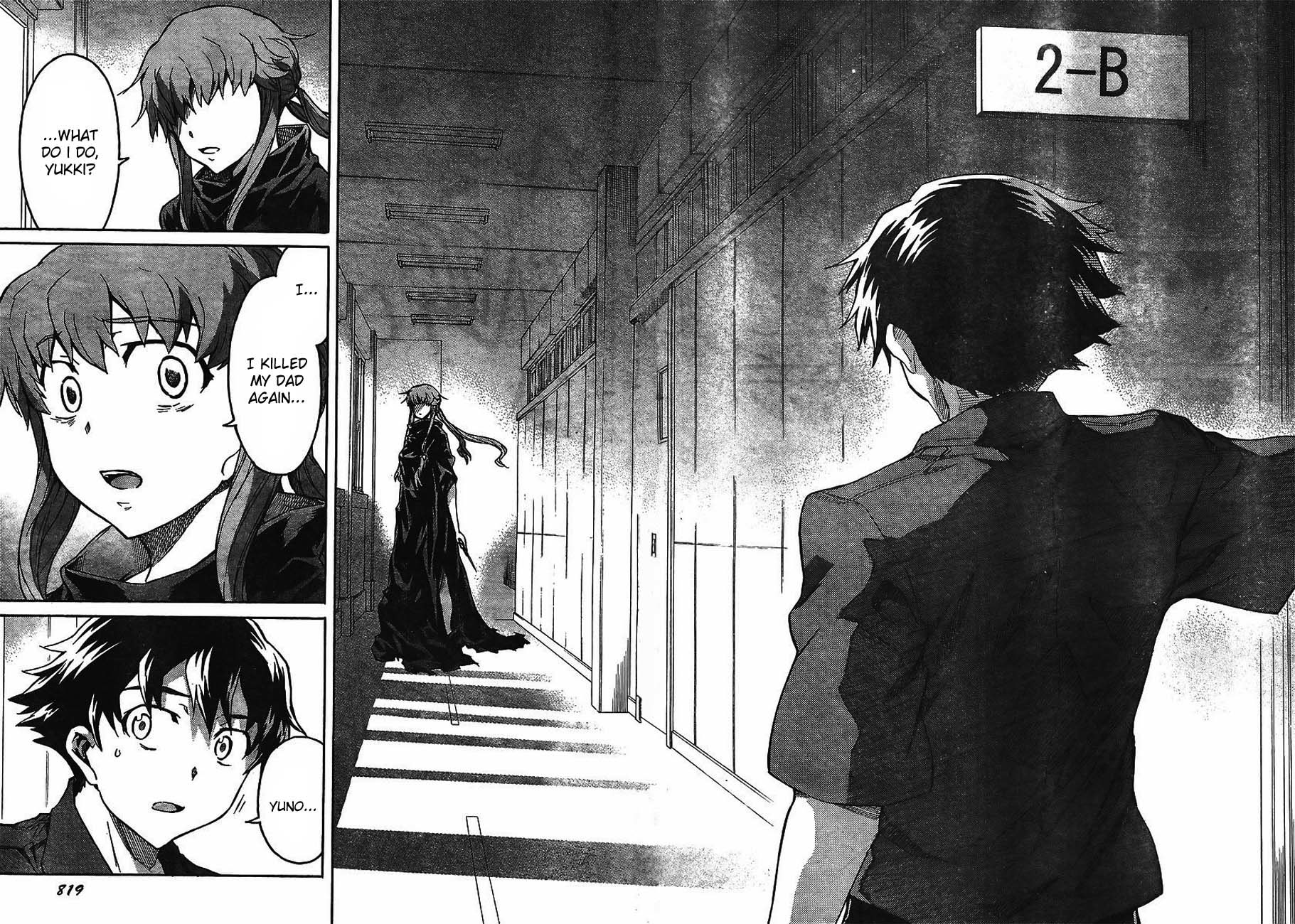 Mirai Nikki Chapter 56 page 16 - Chapter 56: Defeated Dream