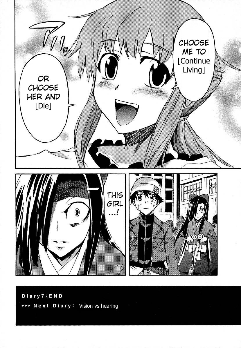Mirai Nikki Chapter 7 page 47 - Chapter 7: Who's Crazy