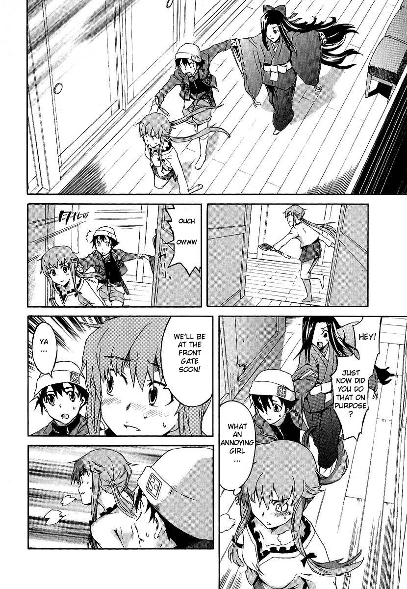 Mirai Nikki Chapter 8 page 12 - Chapter 8: Vision VS Hearing