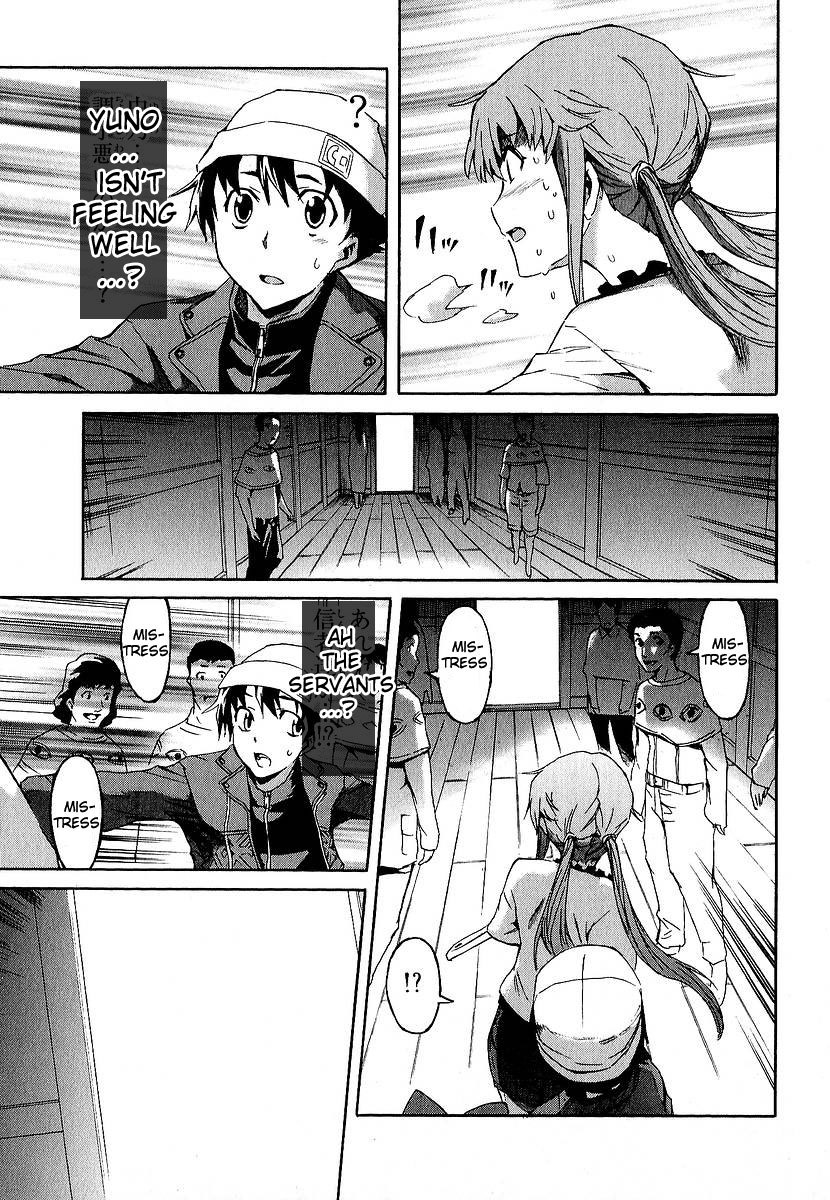 Mirai Nikki Chapter 8 page 13 - Chapter 8: Vision VS Hearing