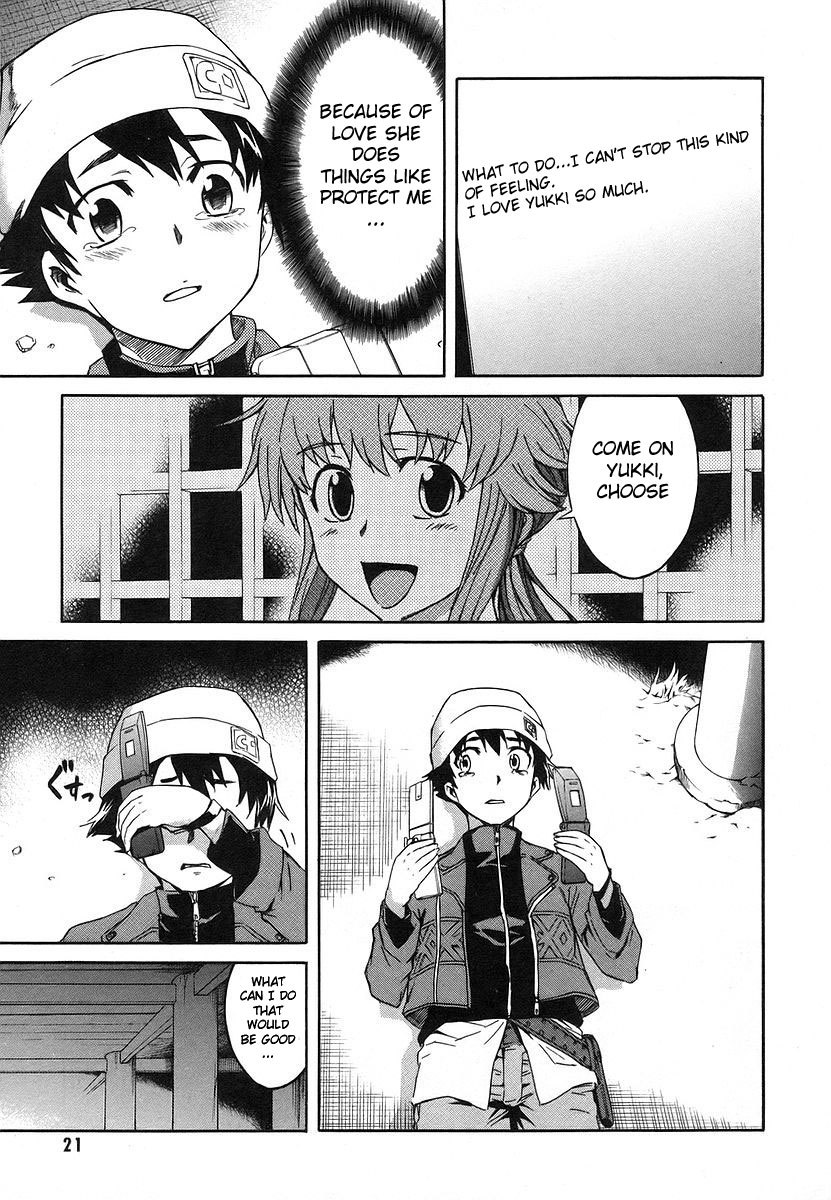 Mirai Nikki Chapter 9 page 20 - Chapter 9: Happy End - Unhappy End