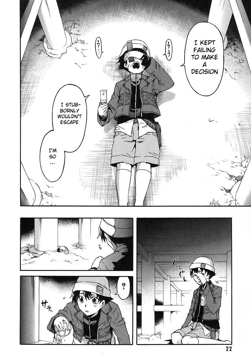 Mirai Nikki Chapter 9 page 21 - Chapter 9: Happy End - Unhappy End