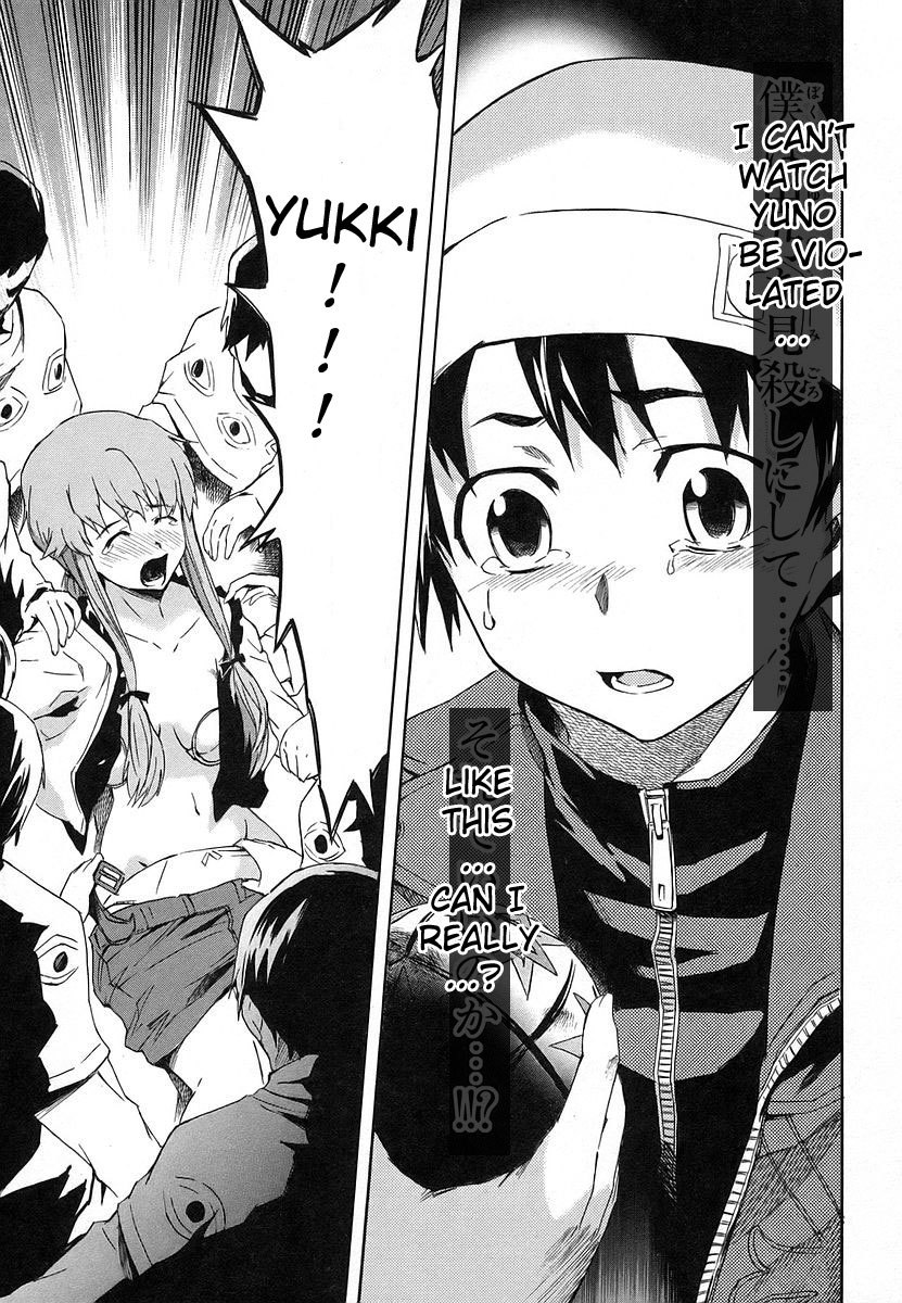Mirai Nikki Chapter 9 page 26 - Chapter 9: Happy End - Unhappy End