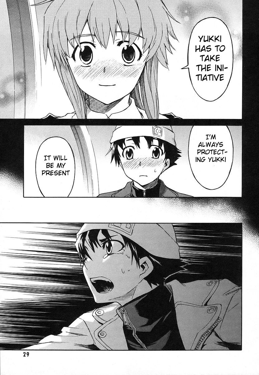 Mirai Nikki Chapter 9 page 28 - Chapter 9: Happy End - Unhappy End