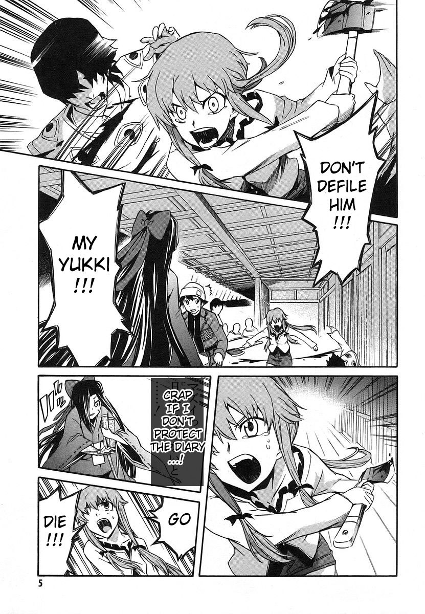 Mirai Nikki Chapter 9 page 3 - Chapter 9: Happy End - Unhappy End