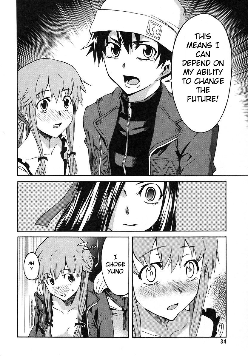 Mirai Nikki Chapter 9 page 32 - Chapter 9: Happy End - Unhappy End
