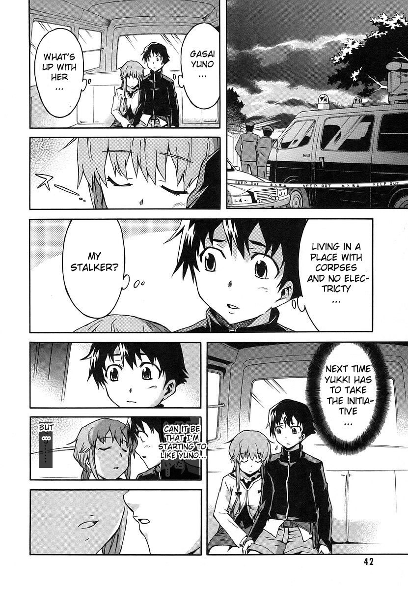 Mirai Nikki Chapter 9 page 40 - Chapter 9: Happy End - Unhappy End