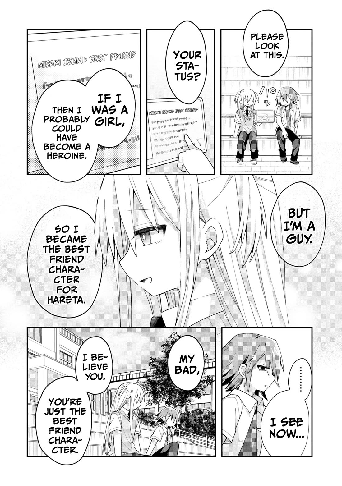 Misaki-kun is Unobtainable Chapter 12 page 6 - Chapter 12: It's Hard to Hate the Rival Character (Part 2)