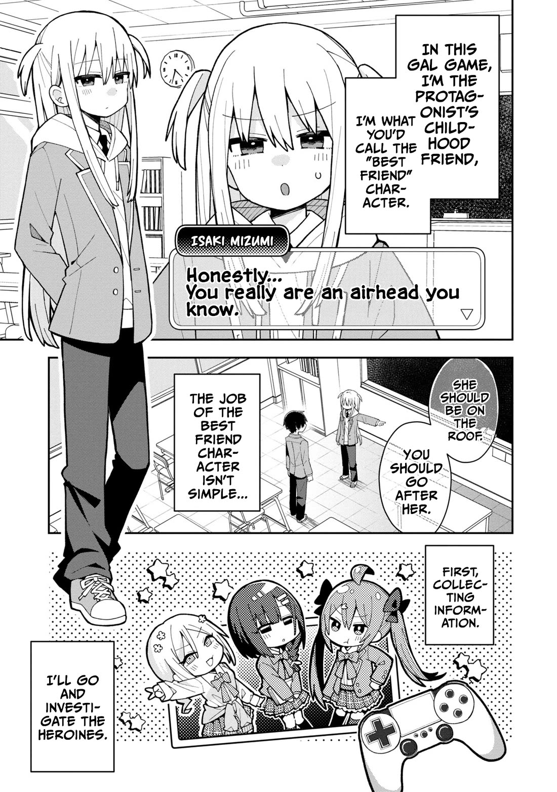 Misaki-kun is Unobtainable Chapter 2 page 1 - Chapter 2: Being a Best Friend Character Isn't Easy