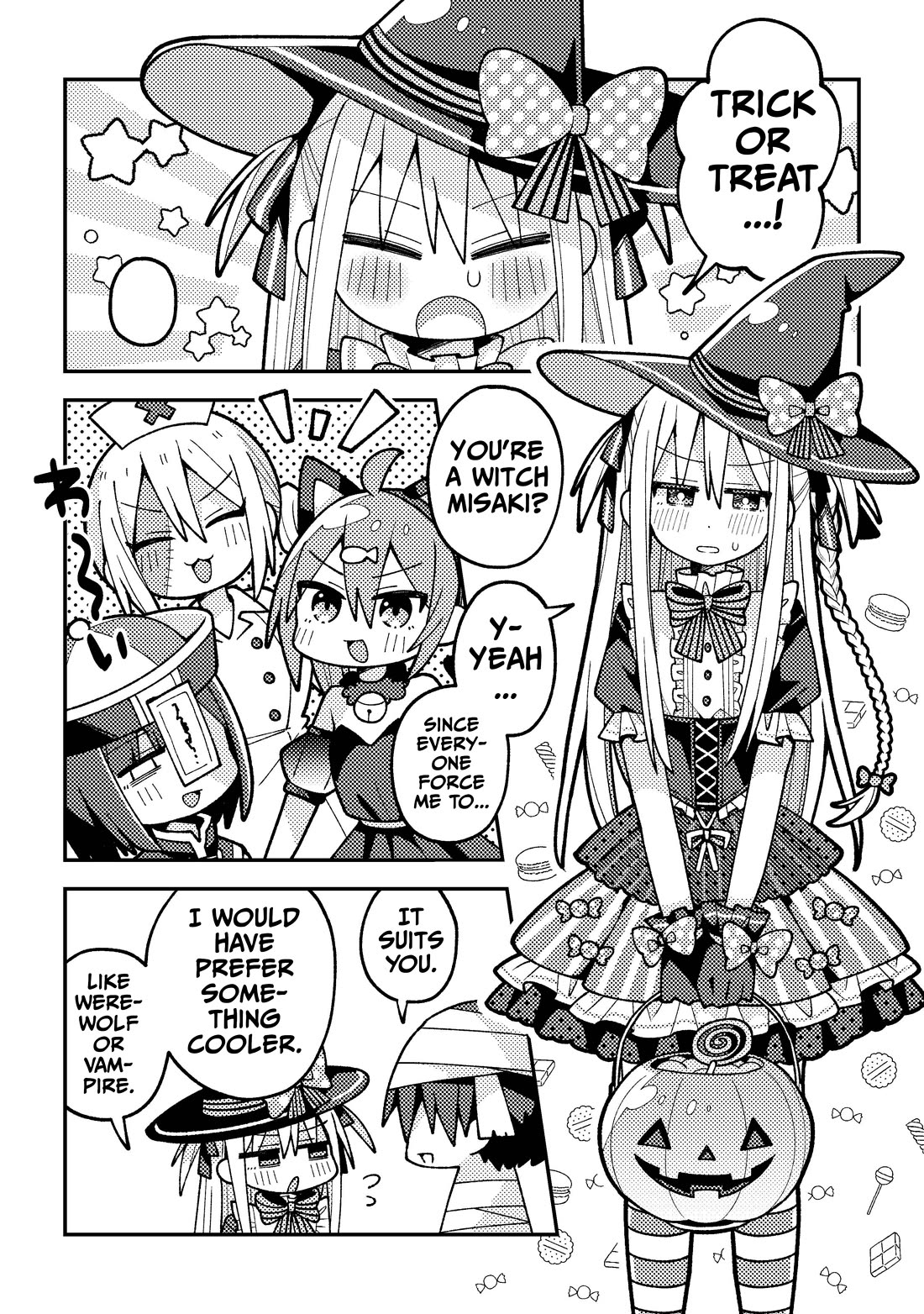 Misaki-kun is Unobtainable Chapter 35.5 page 1 - Chapter 35.5: Halloween Misaki-kun