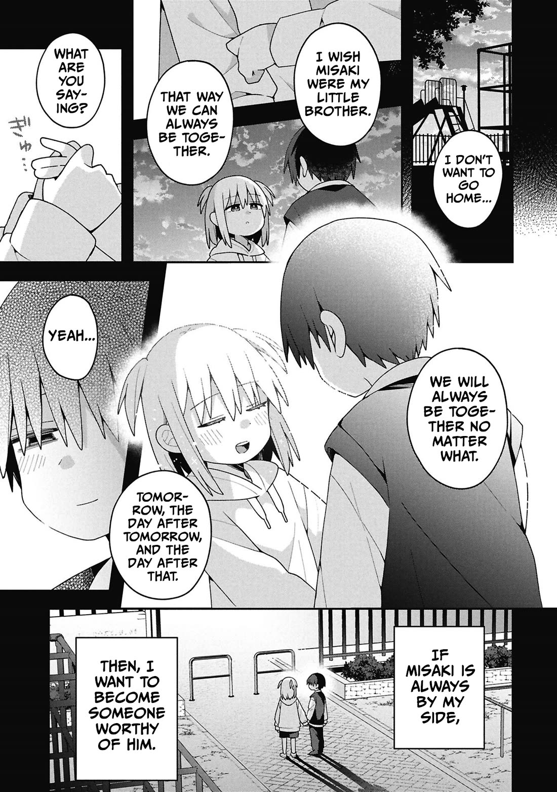 Misaki-kun is Unobtainable Chapter 38 page 11 - Chapter 38: The Boundary Line Can't Be Seen