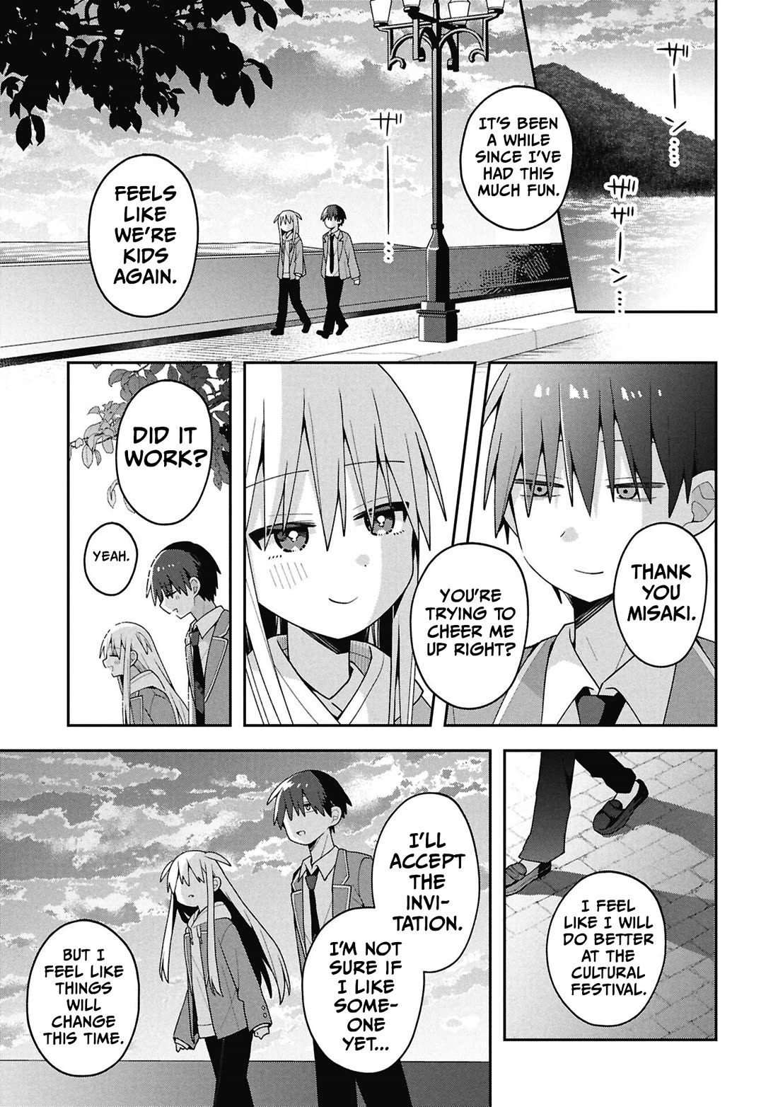 Misaki-kun is Unobtainable Chapter 38 page 9 - Chapter 38: The Boundary Line Can't Be Seen